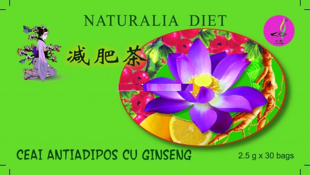Ceai Antiadipos+Ginseng 30 doze Naturalia Diet