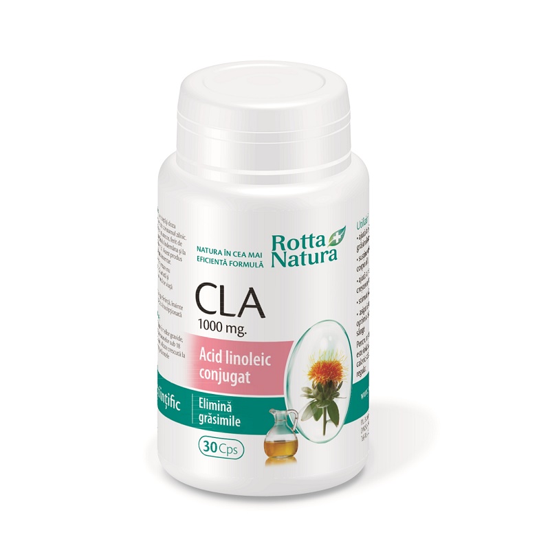 CLA Acid linoleic conjugat 1000 mg 30 capsule Rotta Natura