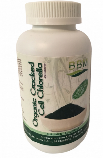 Organic Cracked Cell Chlorela 450 tablete BBM Medical