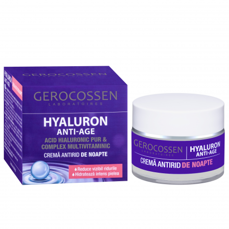Crema antirid de noapte Hyaluron Anti-Age 50 ml Gerocossen