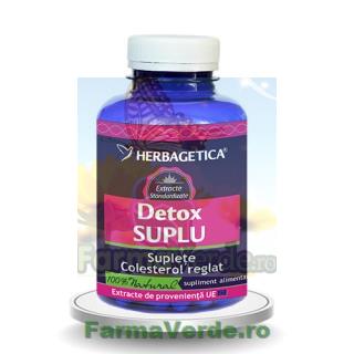 Detox Suplu Slabesti cu Alge 120 capsule Herbagetica