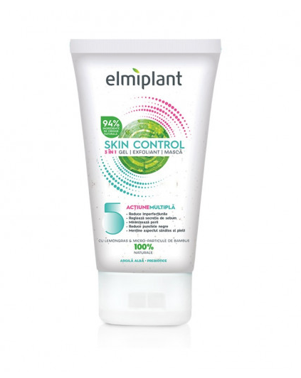 Gel exfoliant masca Skin Control 3in1 150 ml Elmiplant