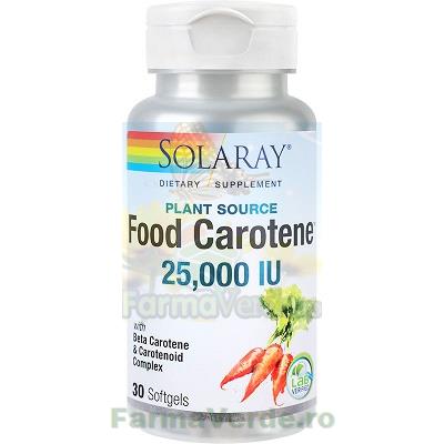 FOOD CAROTENE Vitamina A 25000UI 30 capsule Secom Solaray