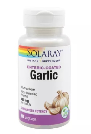 GARLIC USTUROI 500 mg 60 capsule Solaray Secom