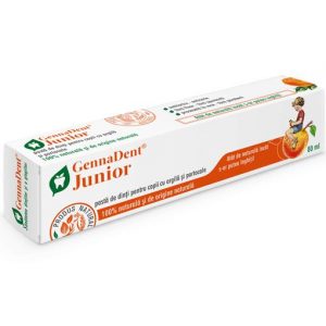 Pasta de Dinti GennaDent Junior Copii cu portocale si argila 80 ml VivaNatura Genna Co