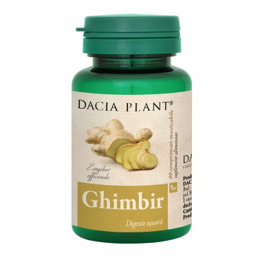 Ghimbir Digestie Usoara 60 cpr DaciaPlant