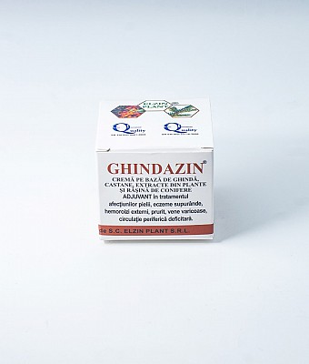 Ghindazin Crema Extract de Ghinda si Conifere 50 ml Elzin Plant