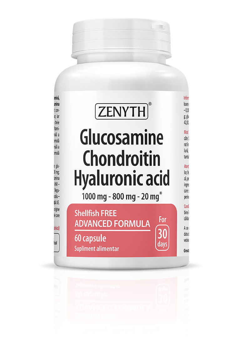 Glucosamine, Chondroitin, Hyaluronic Acid, 60 capsule Zenyth