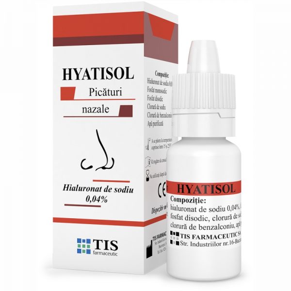 HYATISOL Picaturi Nazale 10 ml TIS Farmaceutic