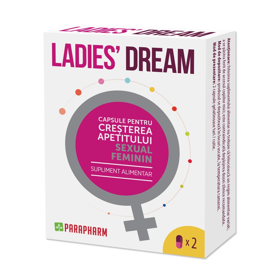 Ladies Dream - Cresterea placerii sexuale feminine - Libidou scazut - Frigiditate 2 capsule Quantum Parapharm
