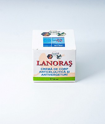 LANORAS CREMA DE CORP Anticelulitica si Antivergeturi 50 ml Elzin Plant