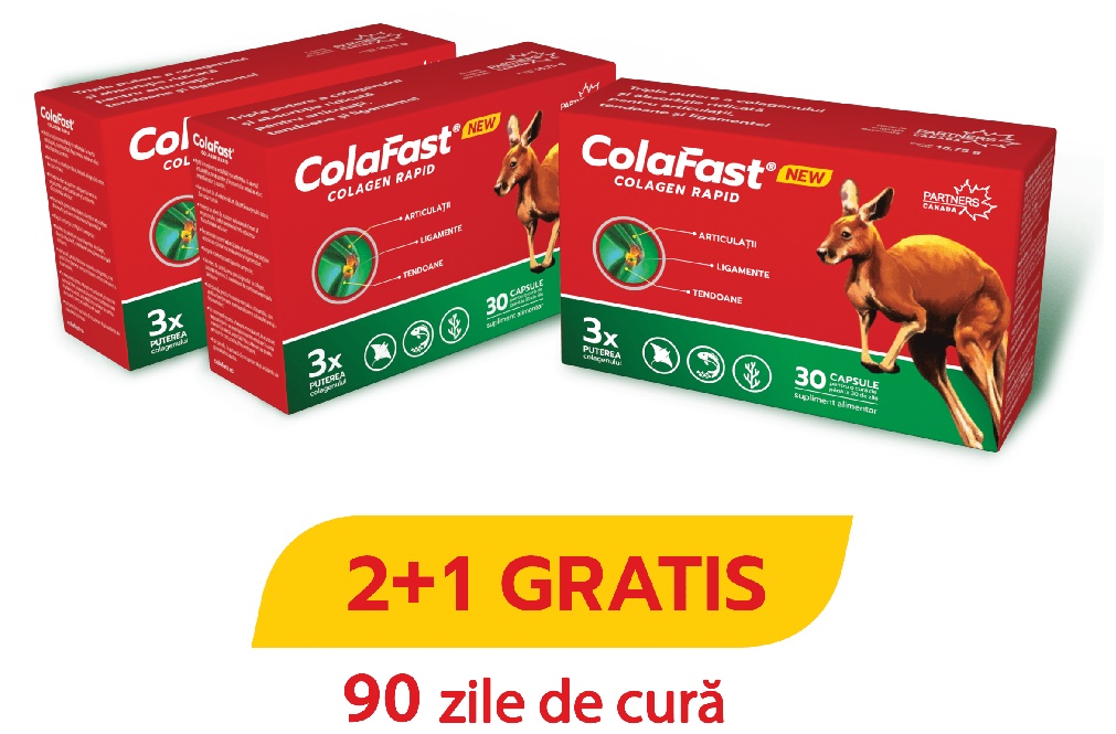 ColaFast Colagen Rapid Cura de 90 zile PROMOTIA 2+1 GRATIS! Good Days Therapy