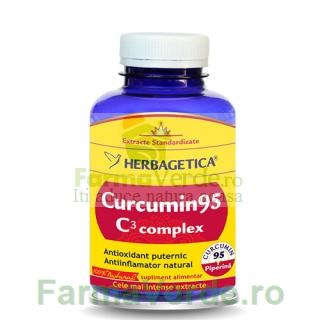 Curcumin 95 C3 Complex 120 caspule Herbagetica