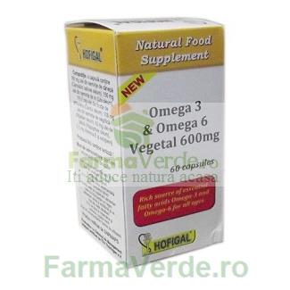 Omega 3 Omega 6 vegetal 60 capsule moi 600 mg Hofigal