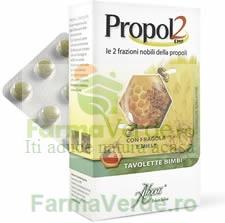 Propol 2 EMF Tablete cu capsuni si miere pentru copii 45 tablete Aboca