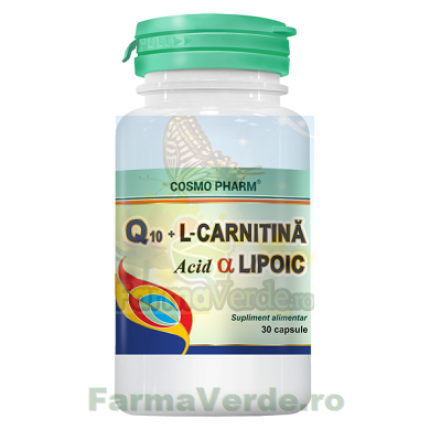 Q GEL L-CARNITINA ACID ALFA LIPOIC 30 capsule Cosmopharm