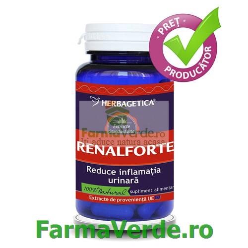 Renal Forte Antiseptic renal si urinar 60 capsule Herbagetica