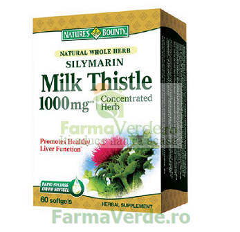 Silimarina Milk Thistle 1000 mg 60 capsule Nature's Bounty Walmark