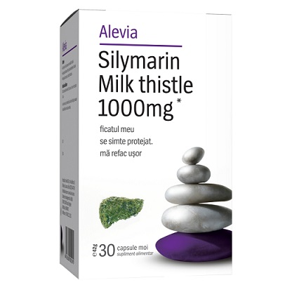 Silimarina 1000 mg milk thistle 30 capsule moi Alevia