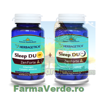 Sleep Duo AM/PM Zen Forte PACHET PROMOTIE! 60 Capsule +60 capsule Herbagetica