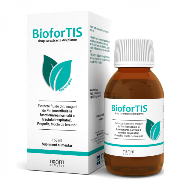 Tisofit Muguri de Pin BioforTIS Sirop fitocomplex 150ml TIS Farmaceutic