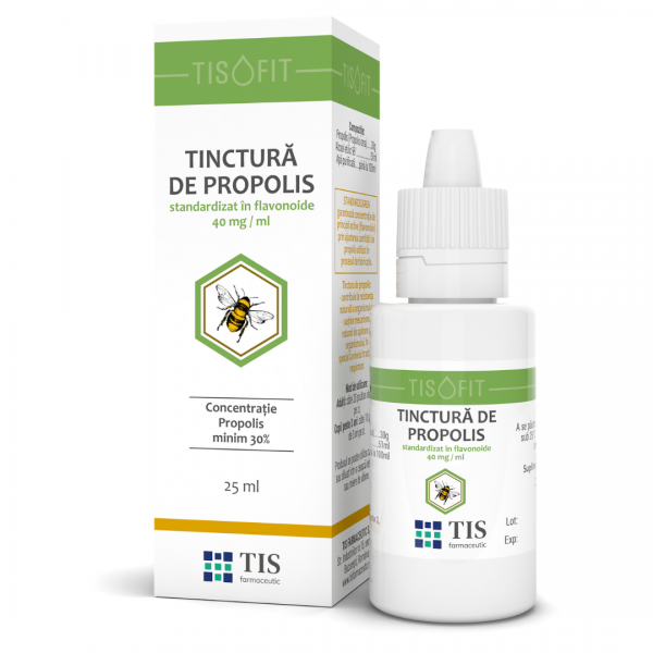Tisofit Tinctura de Propolis 30% 25ml TIS Farmaceutic