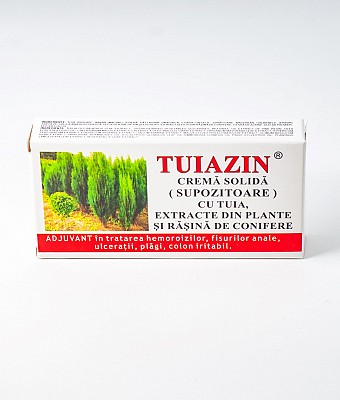 Tuiazin Extract de Tuia Supozitoare 10 buc 1,5gr Elzin Plant