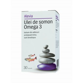 Ulei de Somon Omega 3 1000 mg 40 Cpr Alevia