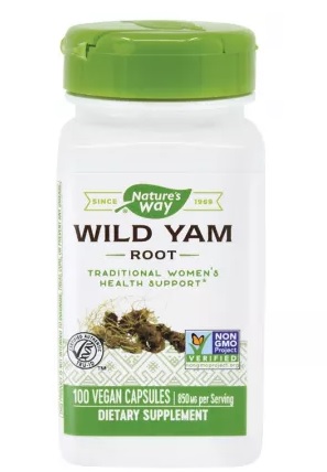 Wild Yam 100 capsule Spasme Uterine si Renale Nature's Way Secom
