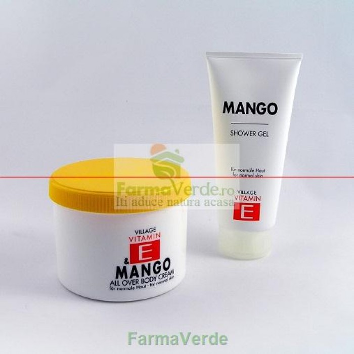 Crema de corp cu Mango 500 ml Village Cosmetics