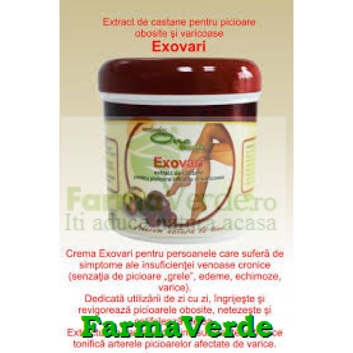 One Cosmetic Exovari Crema Picioare Varice 250 ml Onedia