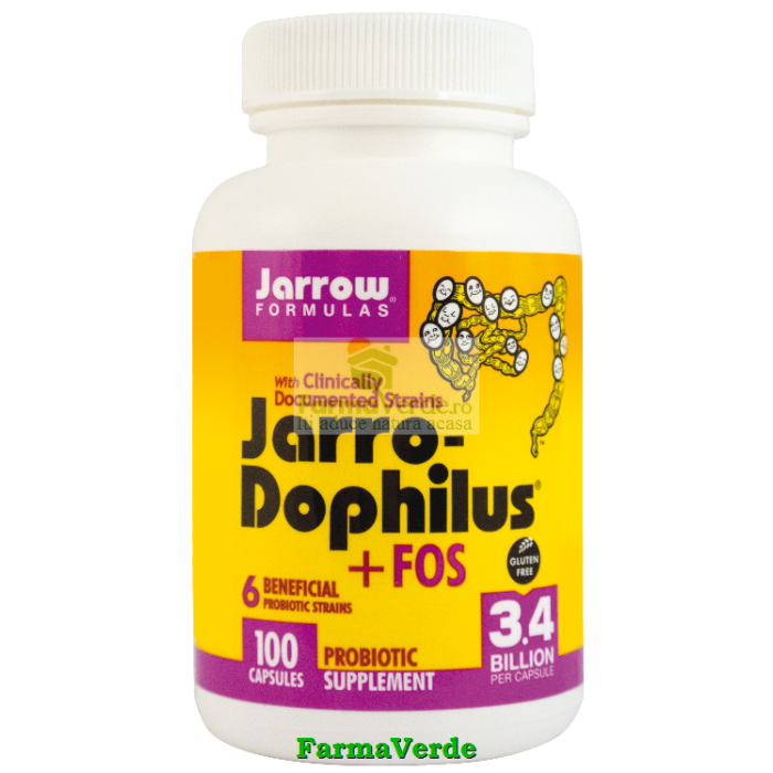 Jarro-Dophilus+FOS 100cps (probiotice pentru adulti)Jarrow-Secom