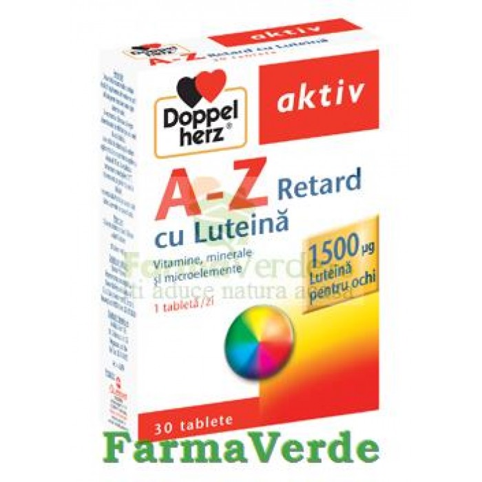 Doppelherz Aktiv Vitamine A-Z Retard cu Luteina 30 tablete