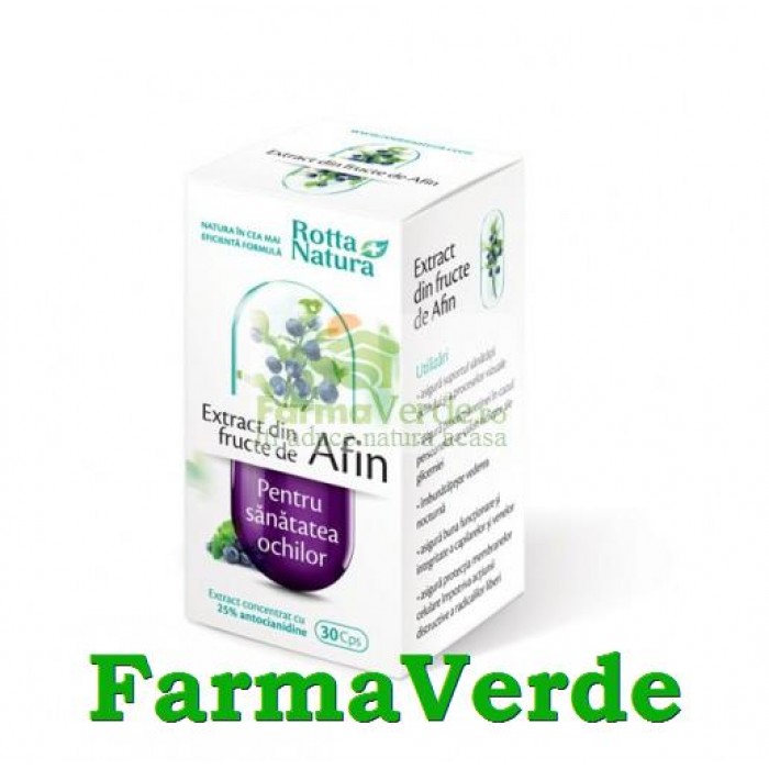 EXTRACT DIN FRUCTE DE AFIN 30 cps Rotta Natura