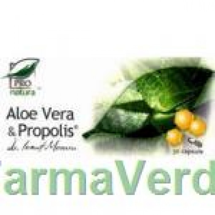 Aloe Vera & Propolis Regleaza Tranzitul 30 capsule Medica