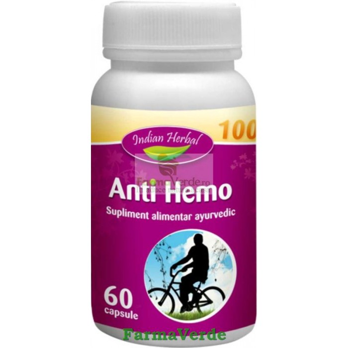 Anti Hemo Hemoroizi 60 capsule Indian Herbal