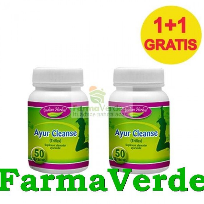 Ayur Cleanse 50 gr Pulbere Plante laxativa 1+1 GRATIS! Indian