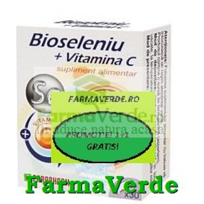 Bioseleniu+Vitamina C 30 cps Quantum