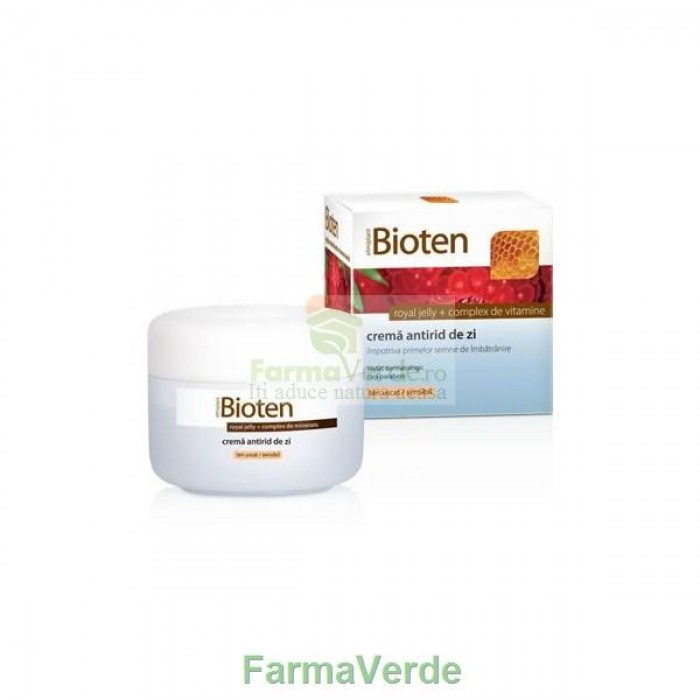 Bioten Crema antirid de zi pentru ten uscat/sensibil Elmiplant