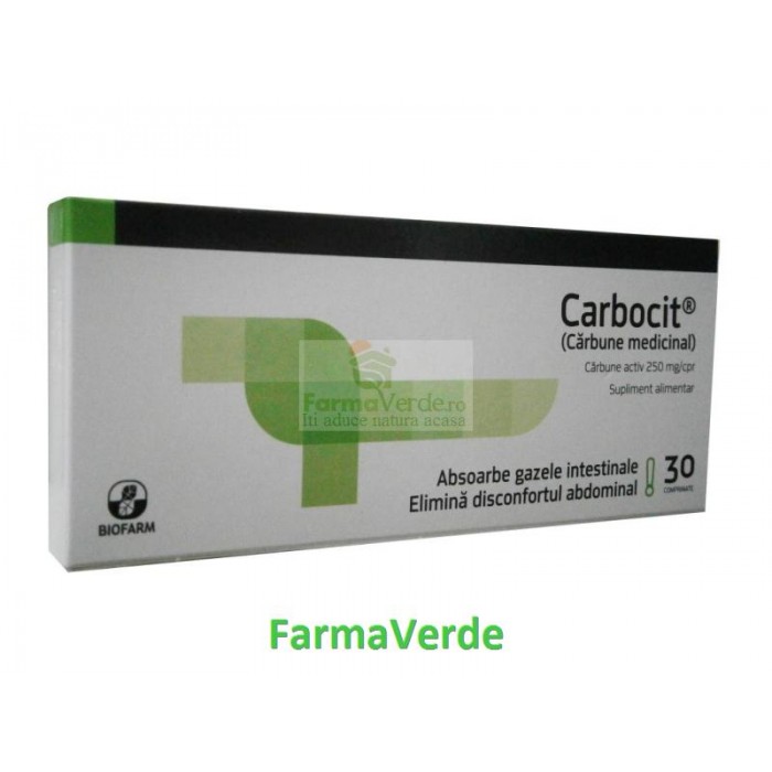BIOFARM CARBOCIT CARBUNE MEDICINAL 250mg 30 comprimate