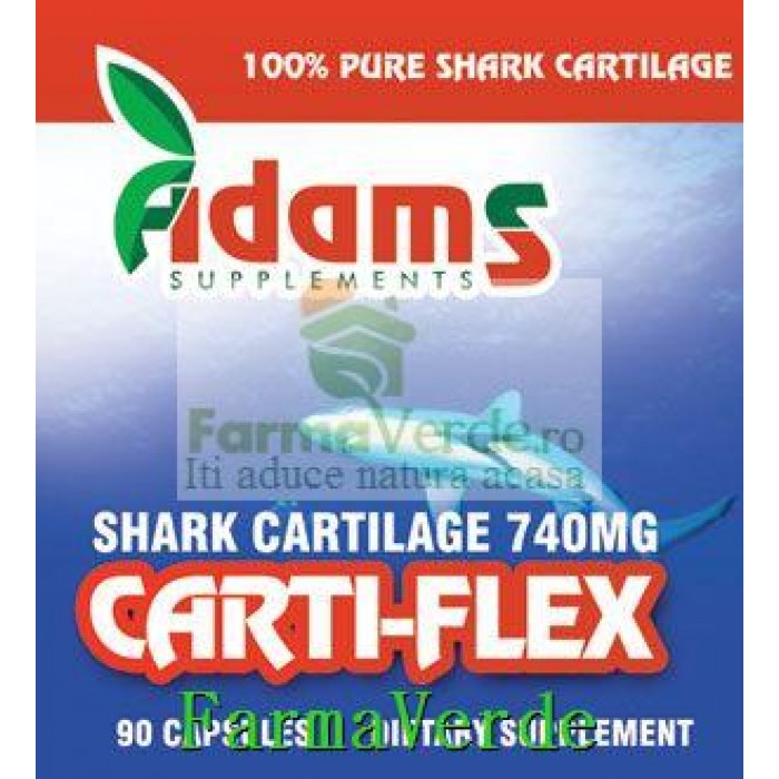 Carti-Flex Cartilaj de rechin 740mg 90 capsule Adams Vision