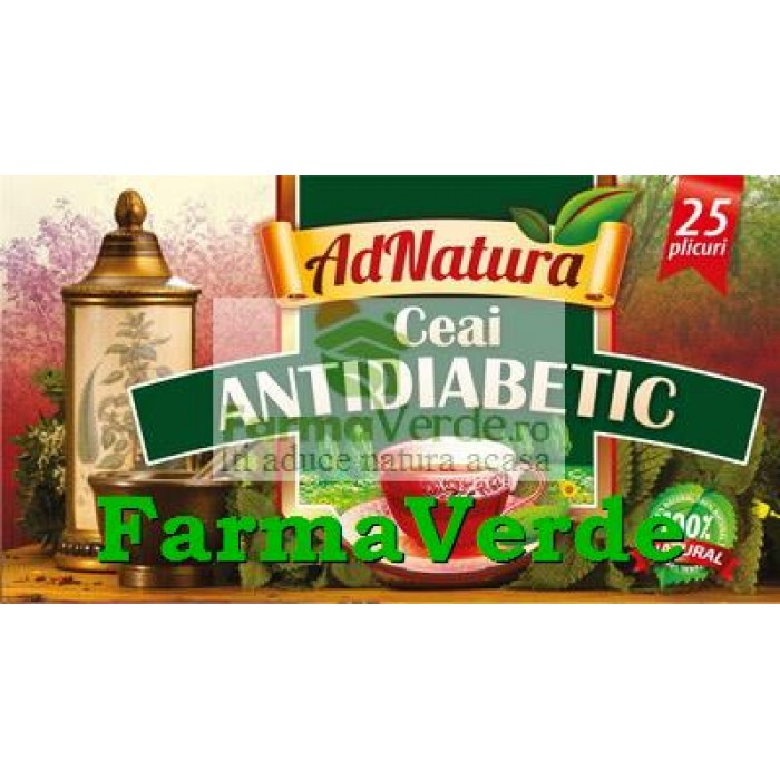 Ceai Antidiabetic 25 doze Adserv Adnatura