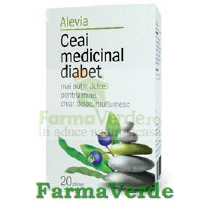 Ceai Medicinal Diabet 20 doze Alevia