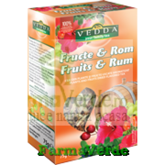 Ceai de Fructe & Rom 75 gr Vedda Kalpo