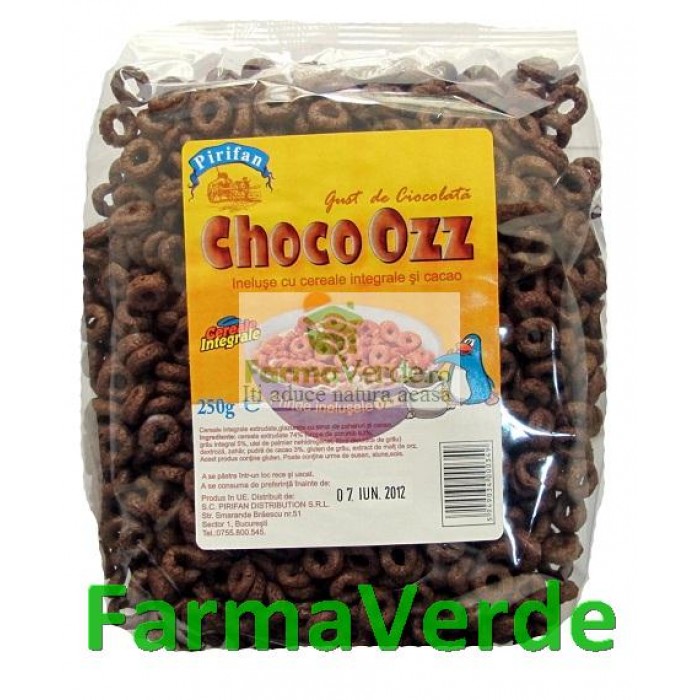Cereale Inele cu Ciocolata Choco Ozz 250 gr PIRIFAN