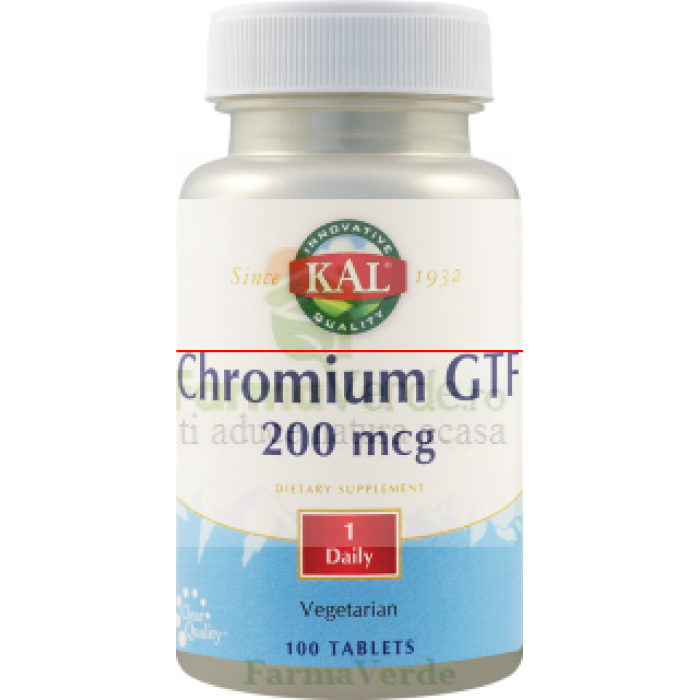 CHROMIUM GTF 200mcg Crom 100 tablete Kal Secom