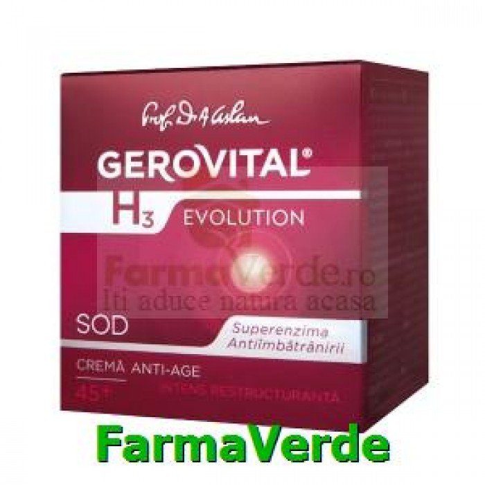 Crema anti-age intens restructuranta 50ml Gerovital H3 Evolution