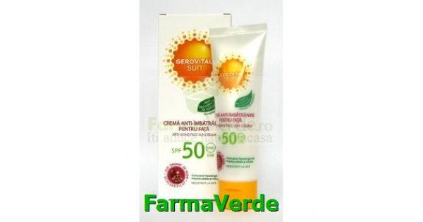 Gerovital - H3 Derma + Crema de fata anti-imbatranire SPF 50