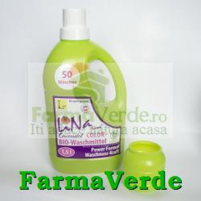Detergent lichid pentru rufe,organic BIO, nuci de sapun, Lavanda
