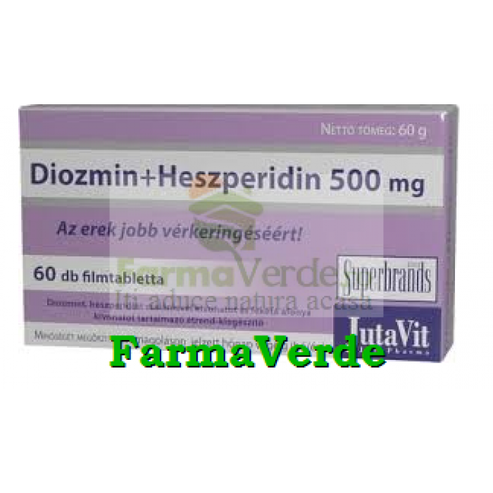 Diosmin + Hesperidina 500 mg 30 tablete filmate Magnacum Med